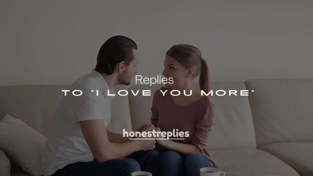 250+ Funny and Romantic Replies to “I Love You More”
