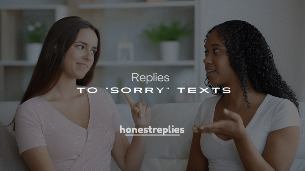 250+ Romantic & Friendly Responses to “Sorry” Texts
