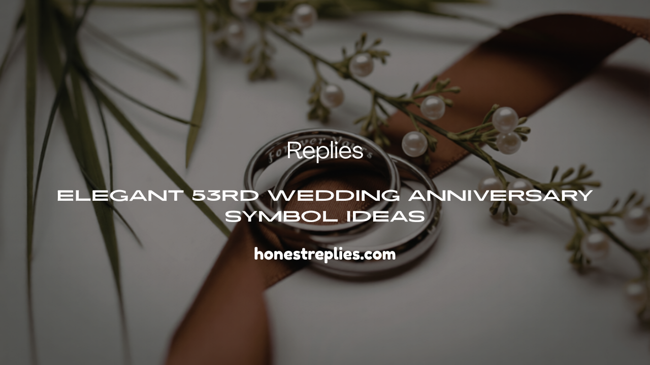 53rd Wedding Anniversary Symbol