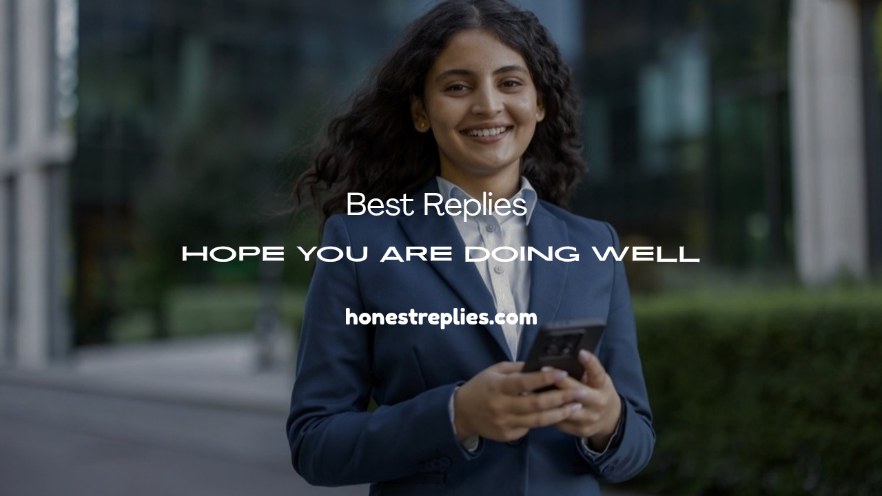 Hope You Are Doing Well