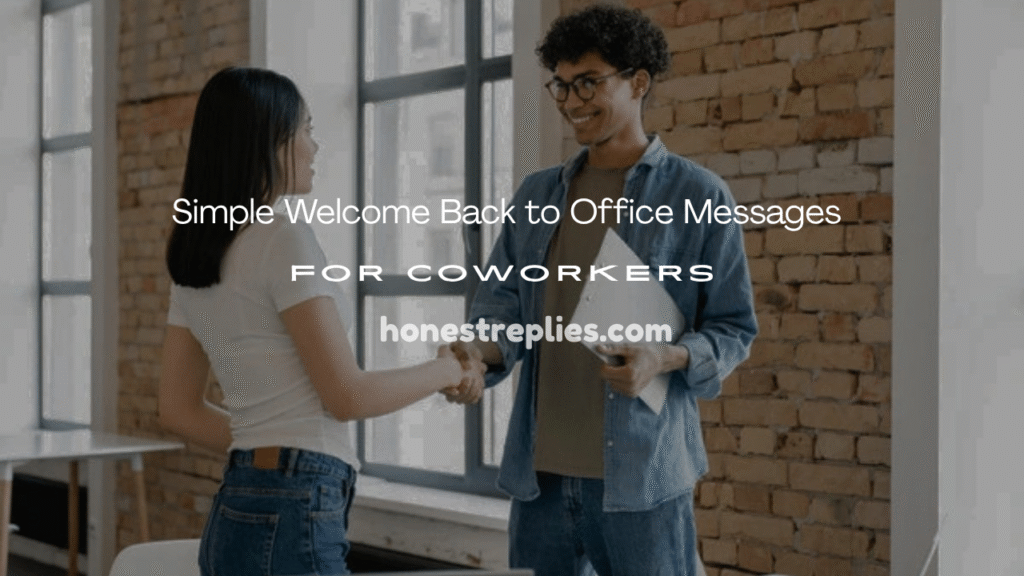 Welcome Back to Office 