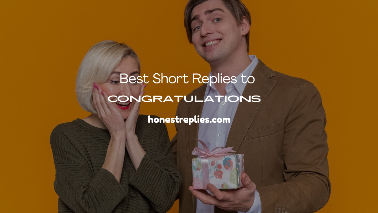 Short Replies to Congratulations