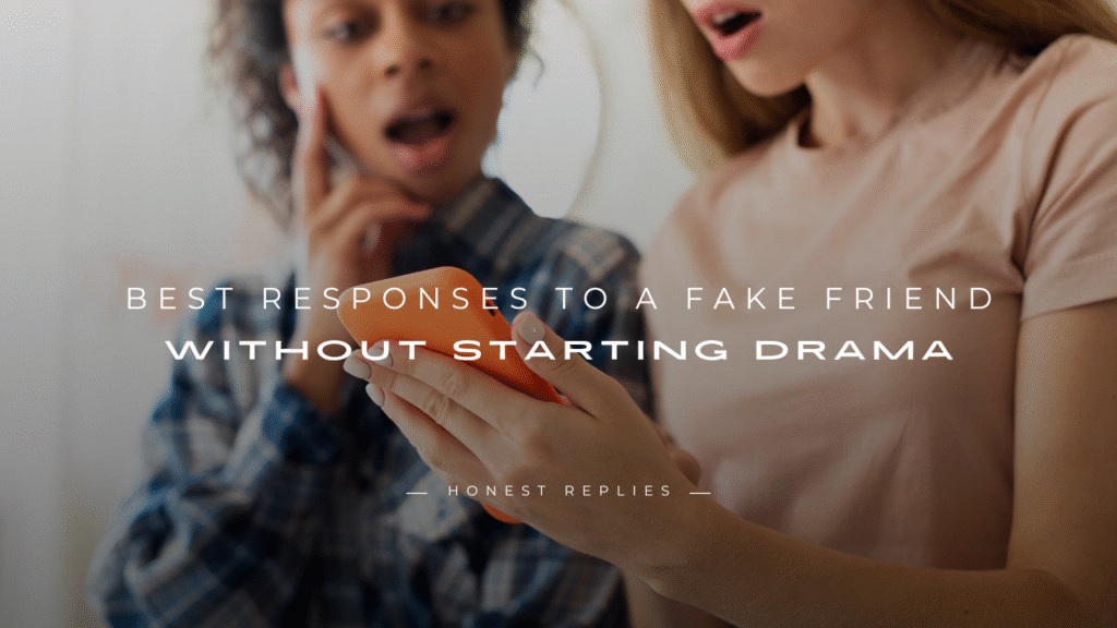Responses to a Fake Friend